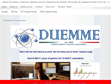 Tablet Screenshot of duemmesnc.net